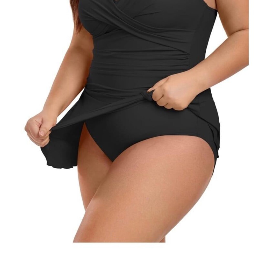 NWT B2PRITY One Piece Swimdress Swimsuit for Women Tummy Control Wrap Size M - Picture 6 of 12